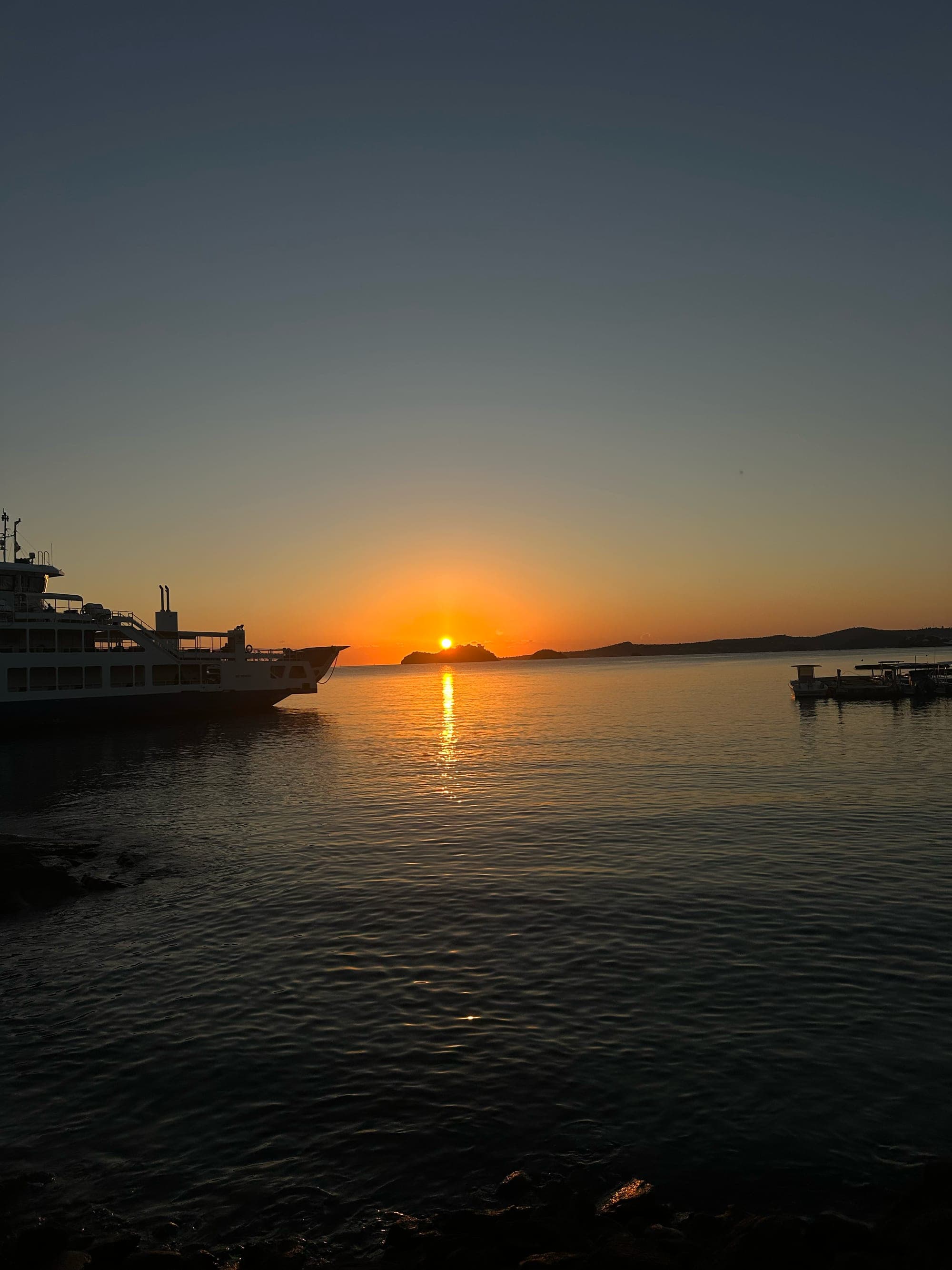 Coucher de soleil sur le lagon de Mayotte